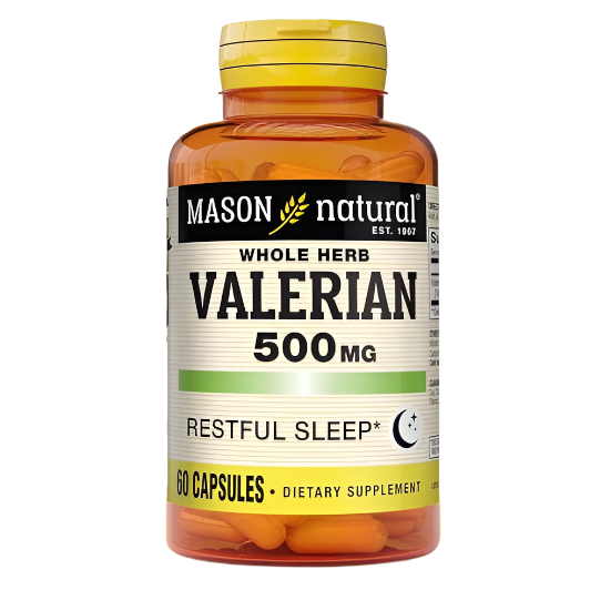 MASON NATURAL Valerian Root – 500 mg | 60 Capsules