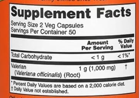 Now Foods - Valerian Root 500 mg | Soothing Support for a Restful Sleep - 100 Capsules