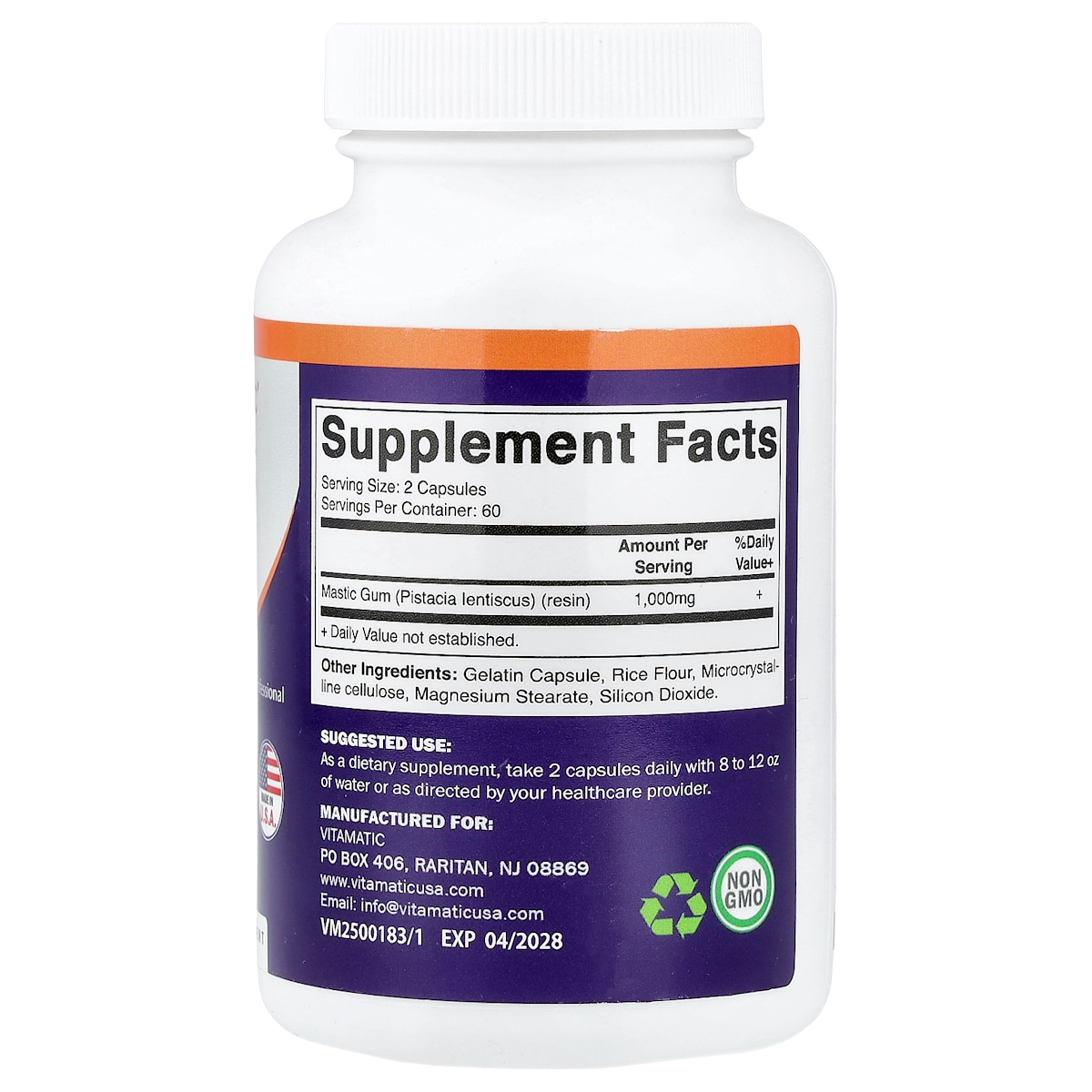 Supplement facts panel