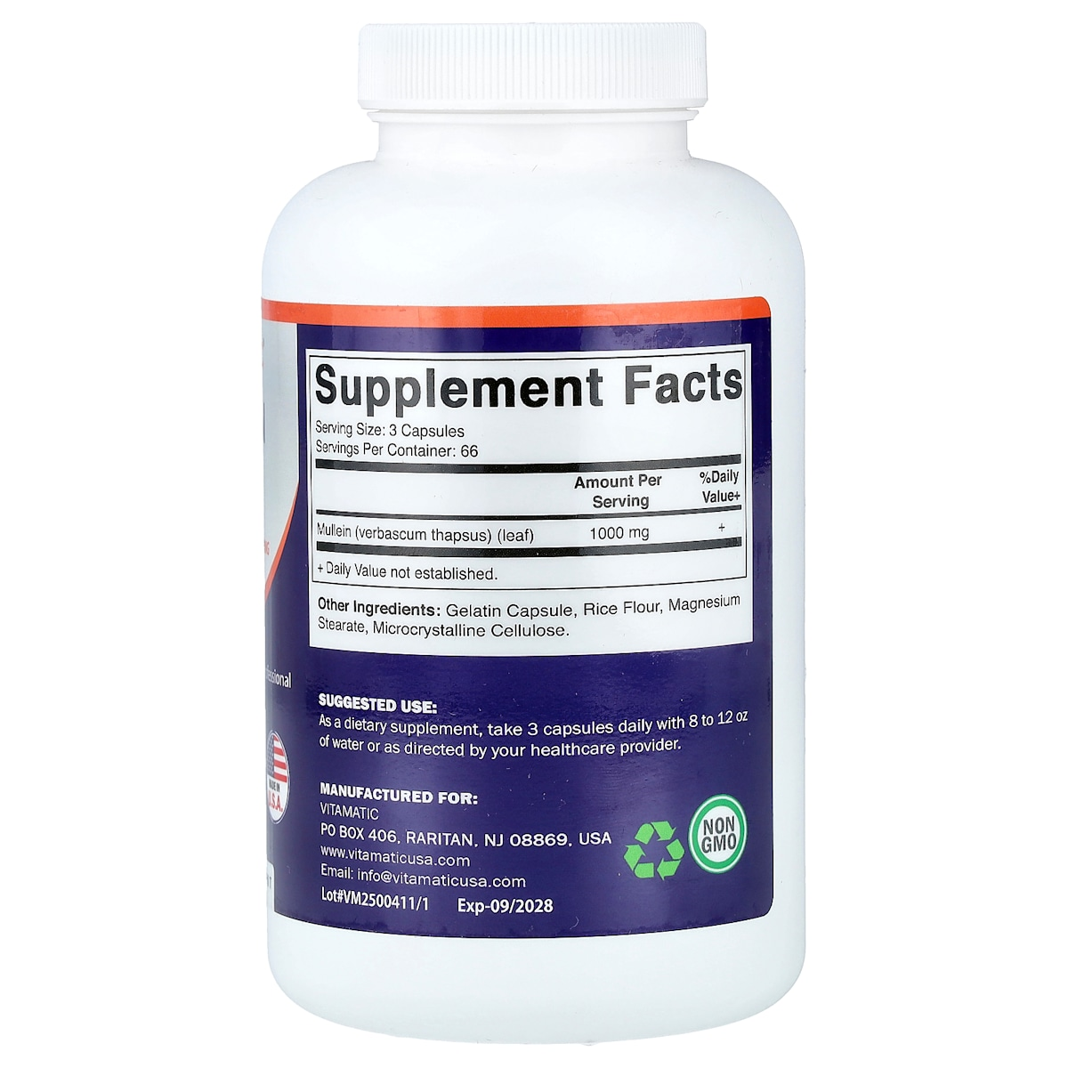 Supplement facts panel