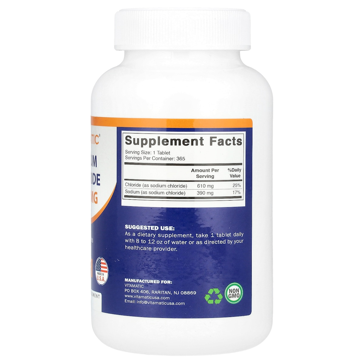 Supplement facts panel