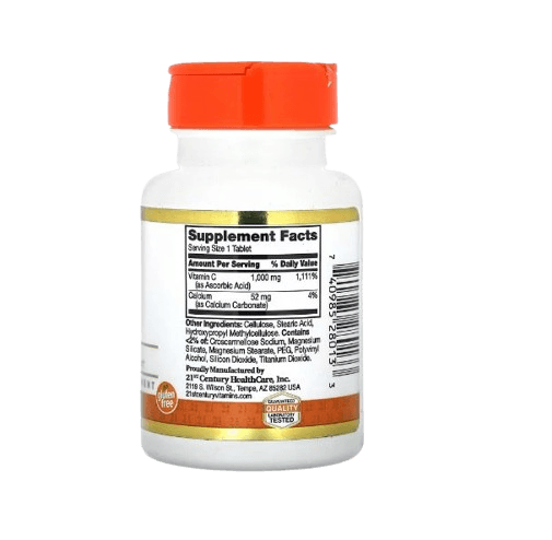 21st Century, Vitamin C, 1,000 mg, 60 Tablets