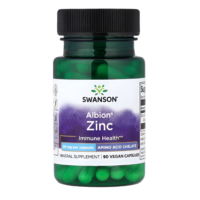 Swanson, Albion® Zinc, 30 mg, 90 Vegan Capsules