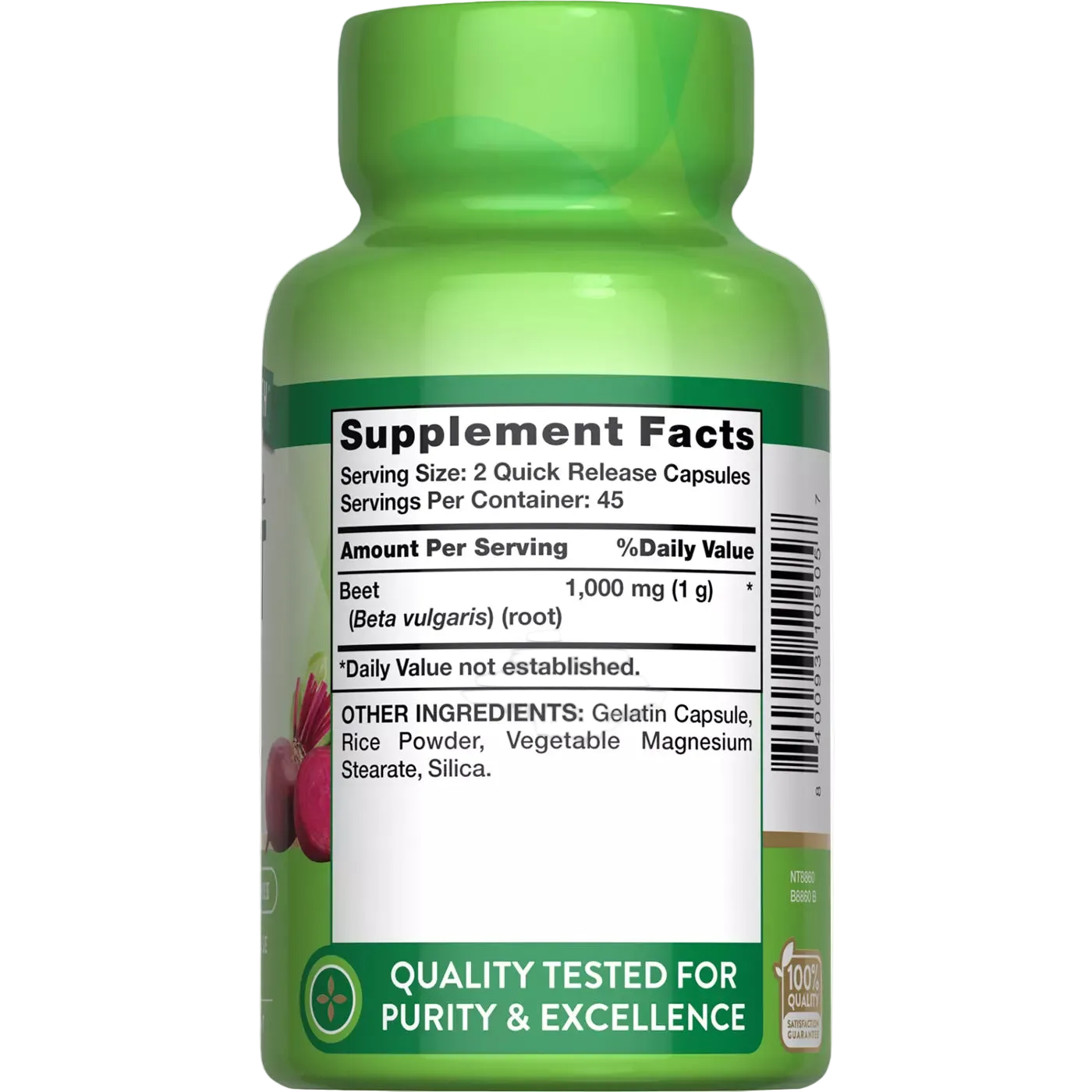 Nature's Truth Beet Root 1000mg (90 Quick Release Capsules)
