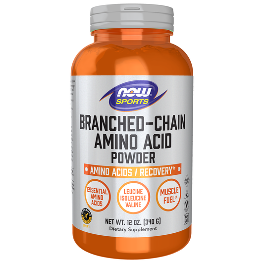 NOW Foods BCAA Powder 4500mg, 65 Servings