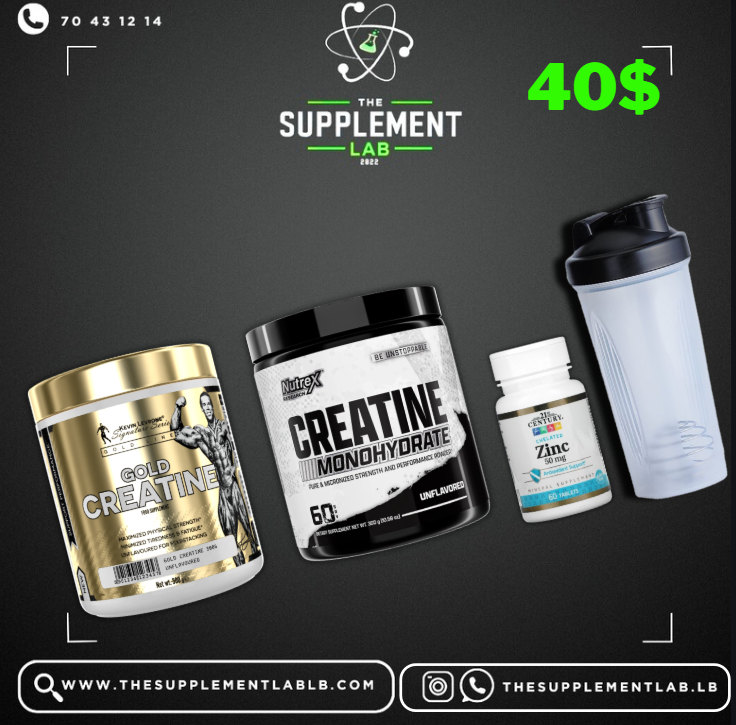 Ultimate Creatine & Zinc Performance Bundle (40$)