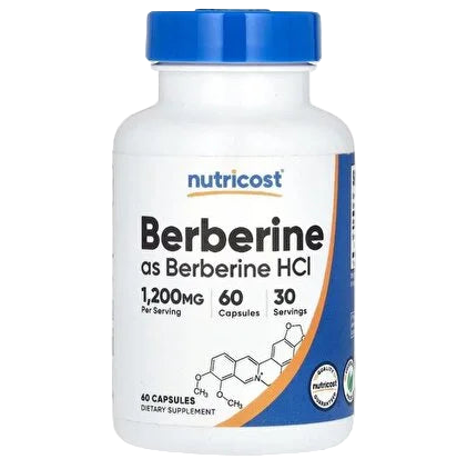 Nutricost Berberine HCl – 1200 mg | 60 Capsules | Metabolic Health, Blood Sugar & Heart Support