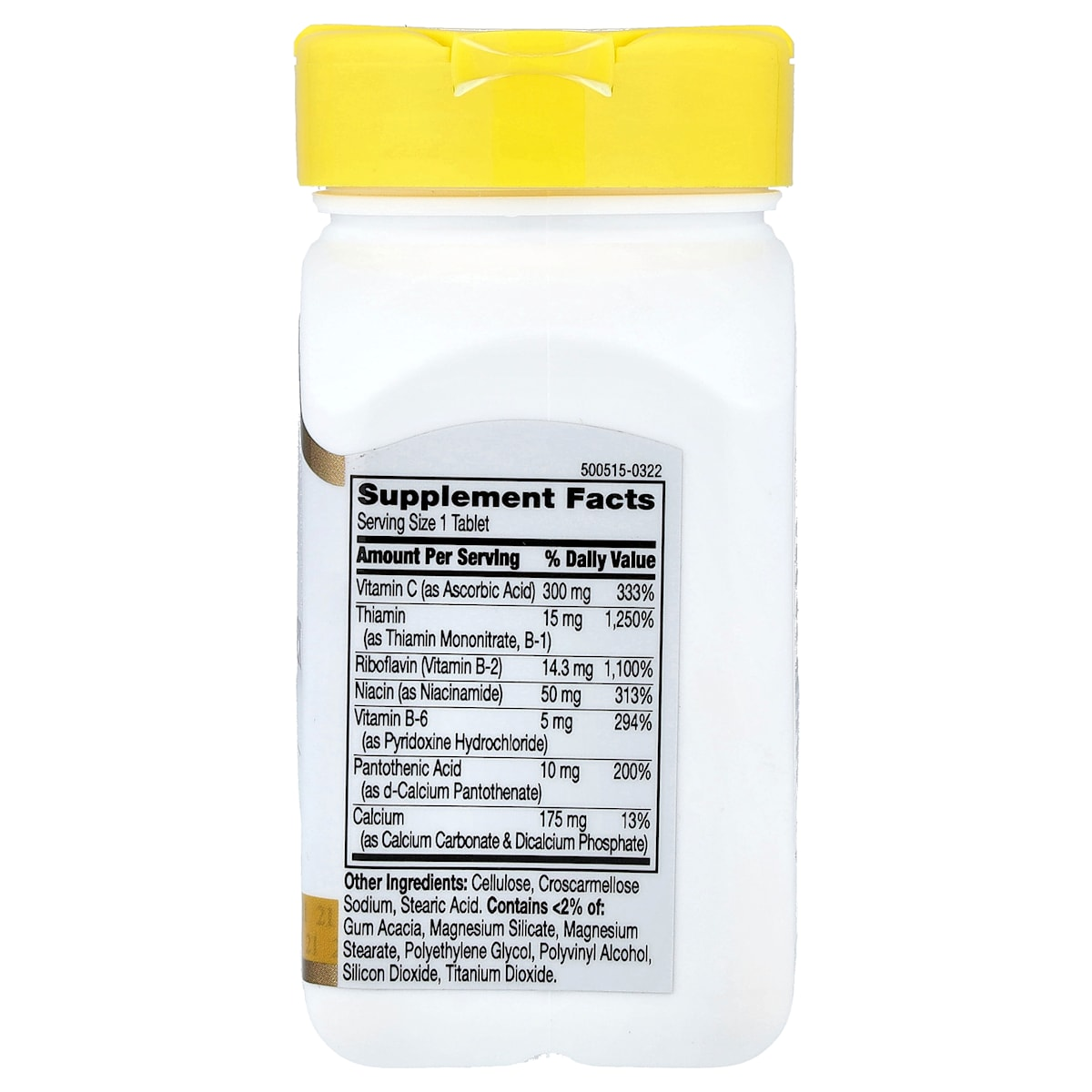 Supplement facts panel