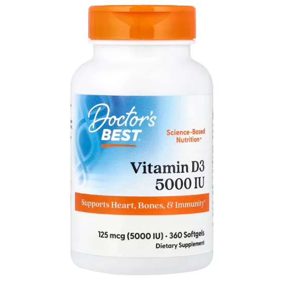 Doctor's Best Vitamin D3 5000 IU (360 Softgels)