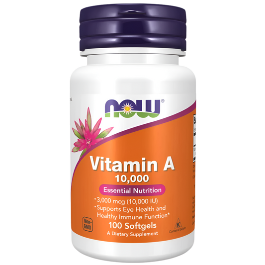 Now Foods Vitamin A 10,000 IU 100 Softgels