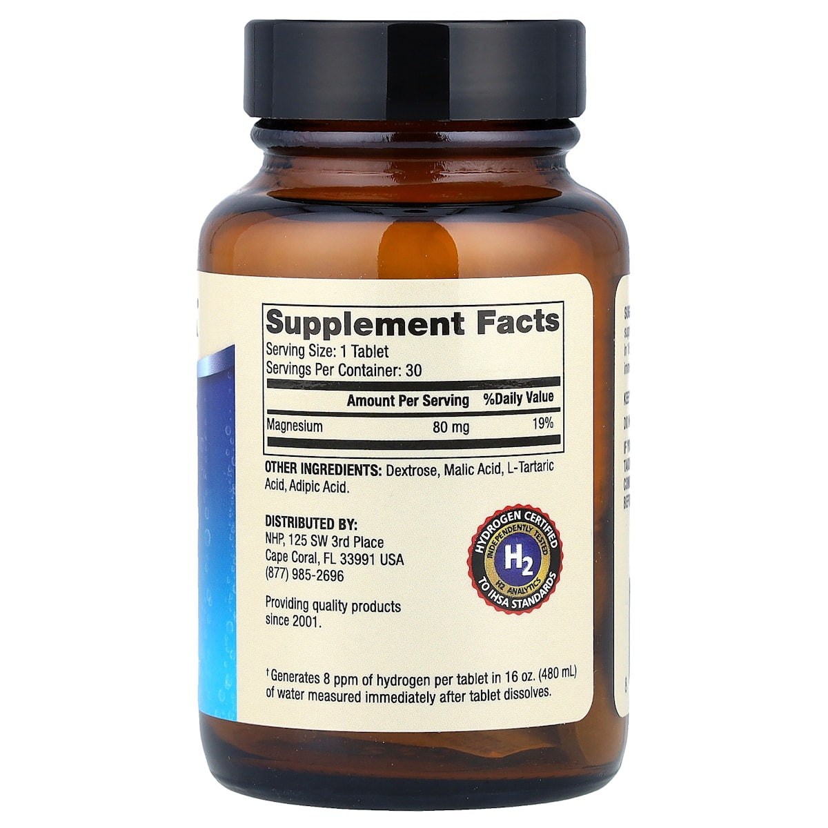Supplement facts panel