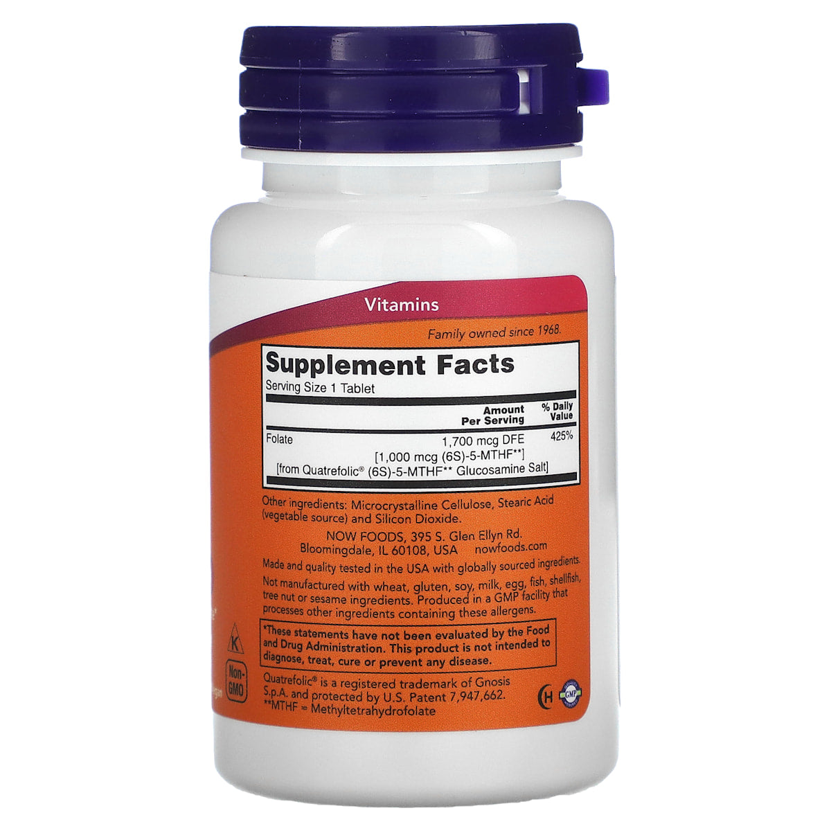 Supplement facts panel