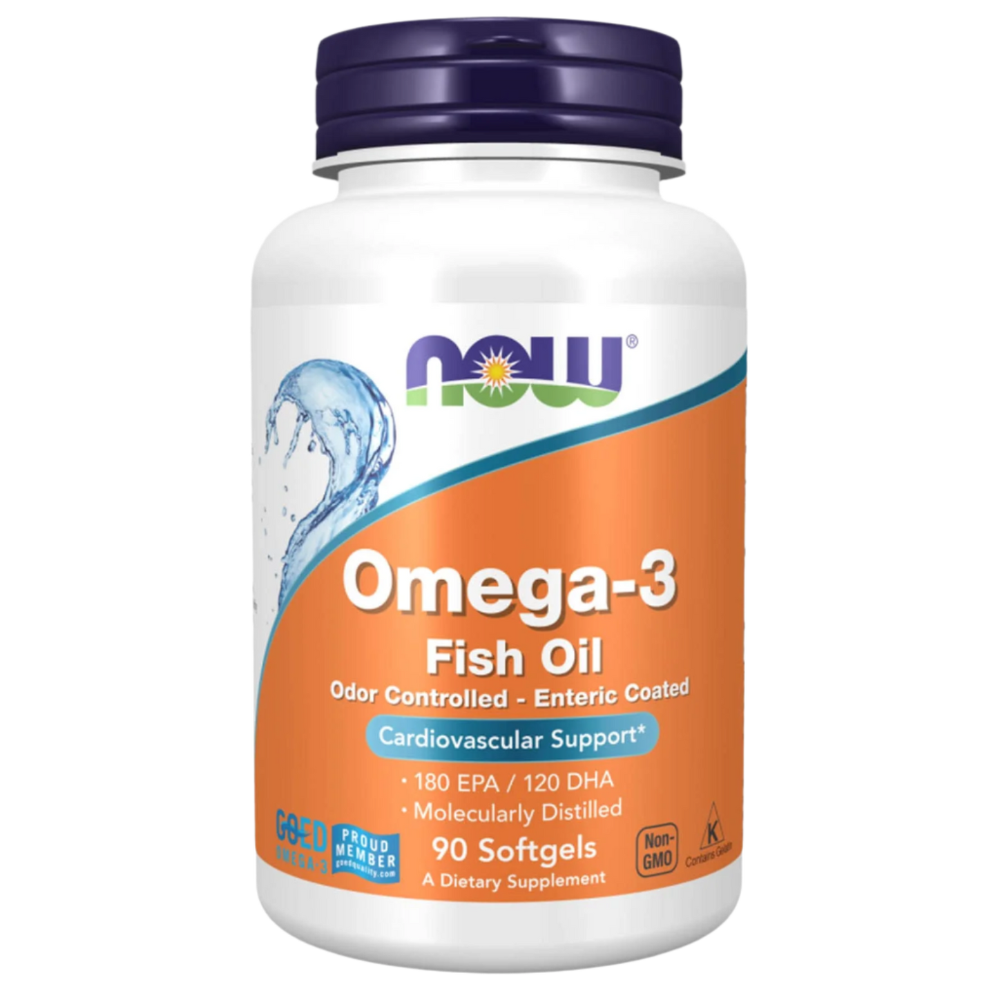 NOW Foods, Omega-3 Fish Oil, 90 Softgels