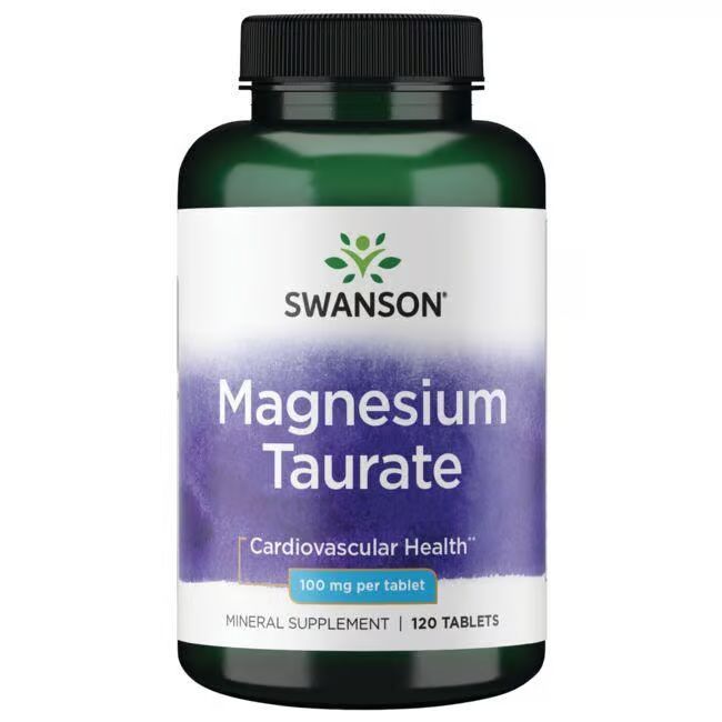 Swanson Magnesium Taurate 100mg, 120 Vegan Tablets | The Supplement Lab Lebanon