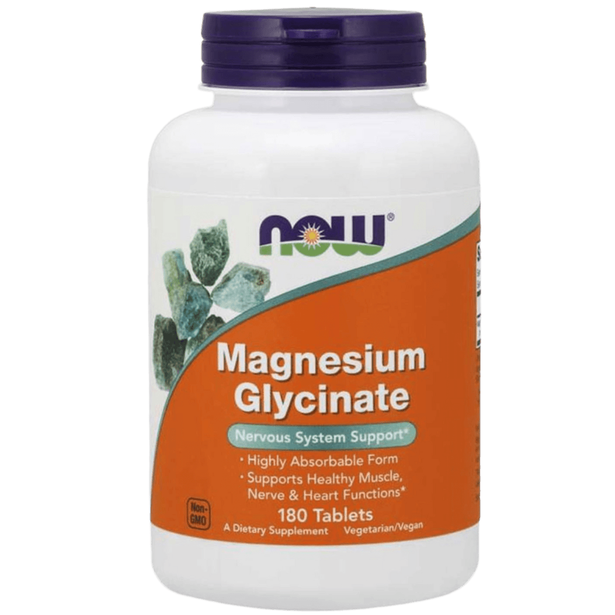 NOW Foods, Magnesium Glycinate, 180 Tablets | The Supplement Lab Lebanon