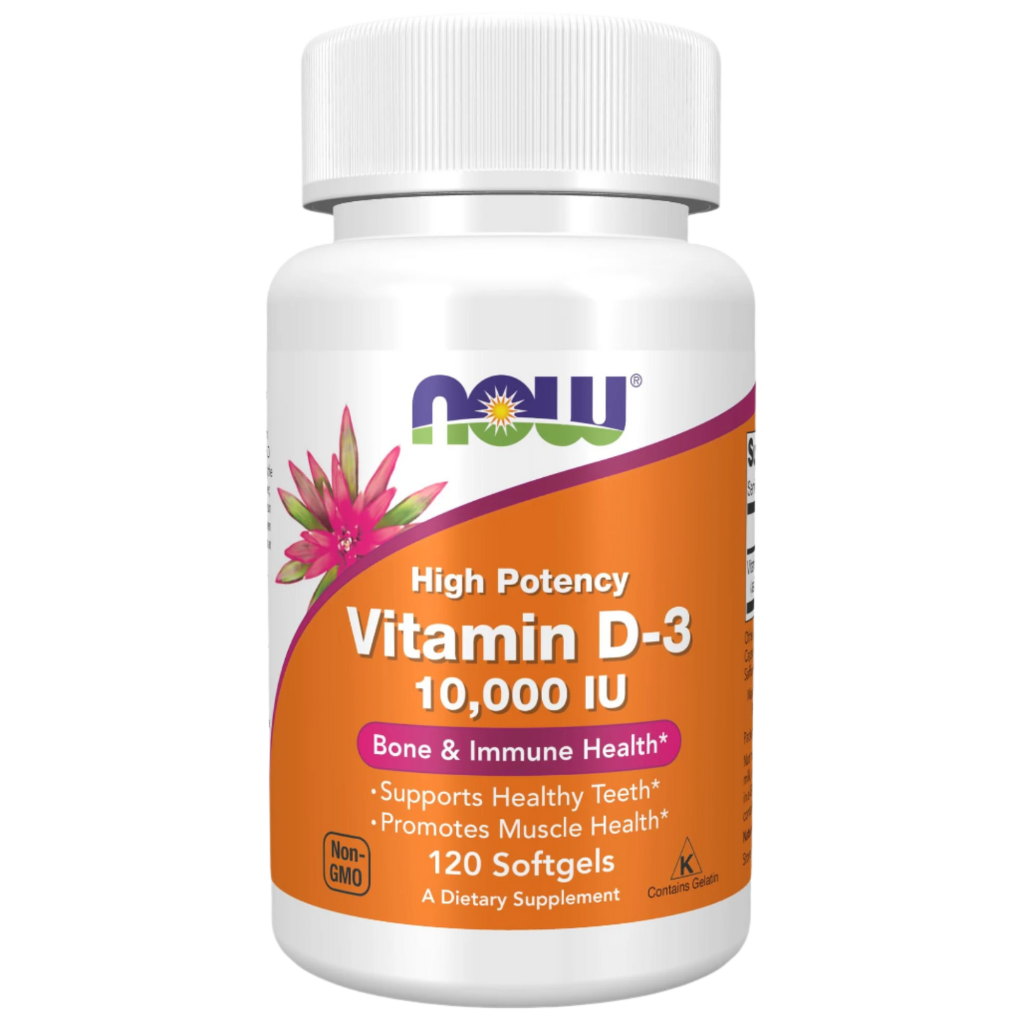 NOW Supplements, Vitamin D-3 10,000 IU, 120 Softgels