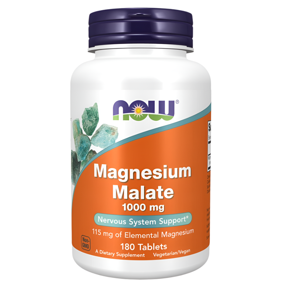 NOW Foods, Magnesium Malate 1000 mg,  180 Tablets