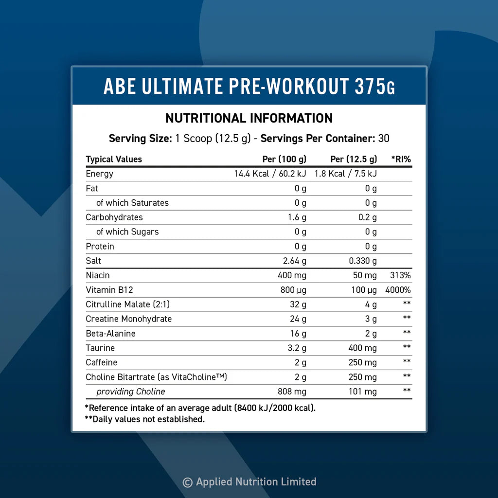 ABE Pre Workout by Applied Nutrition – 30 Servings
