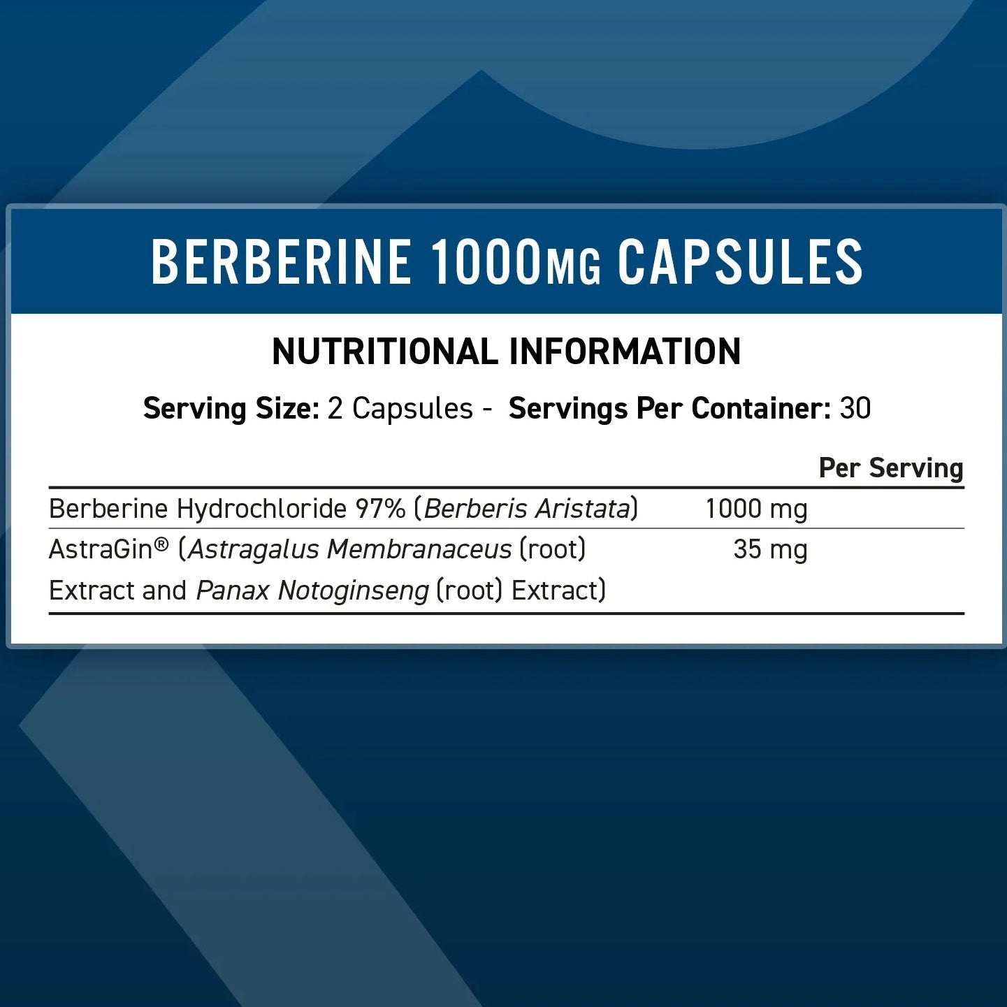 Applied Nutrition Berberine Capsules – 1000 mg, 60 Capsules | Blood Sugar Balance, Metabolic & Digestive Support