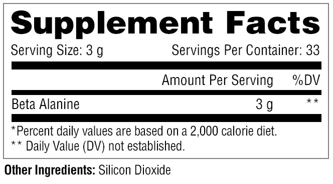 Metabolic Nutrition, Beta-Alanine, Unflavored, 300 g