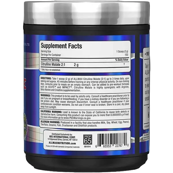 ALLMAX Citrulline Malate 2:1 300 g