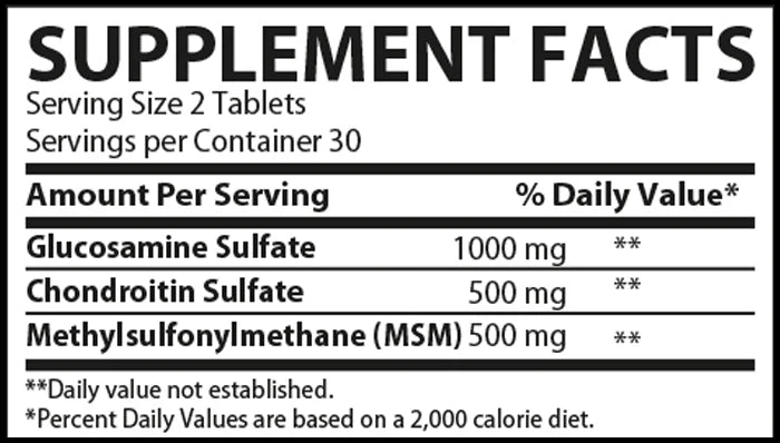 Muscle Rulz, Joint Support Contains MSM, Chondroitin & glucosamine, 60 Tablets