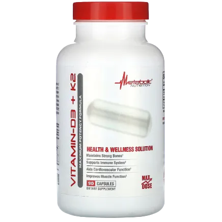 Metabolic Nutrition Vitamin D3 + K2 – 90 Capsules