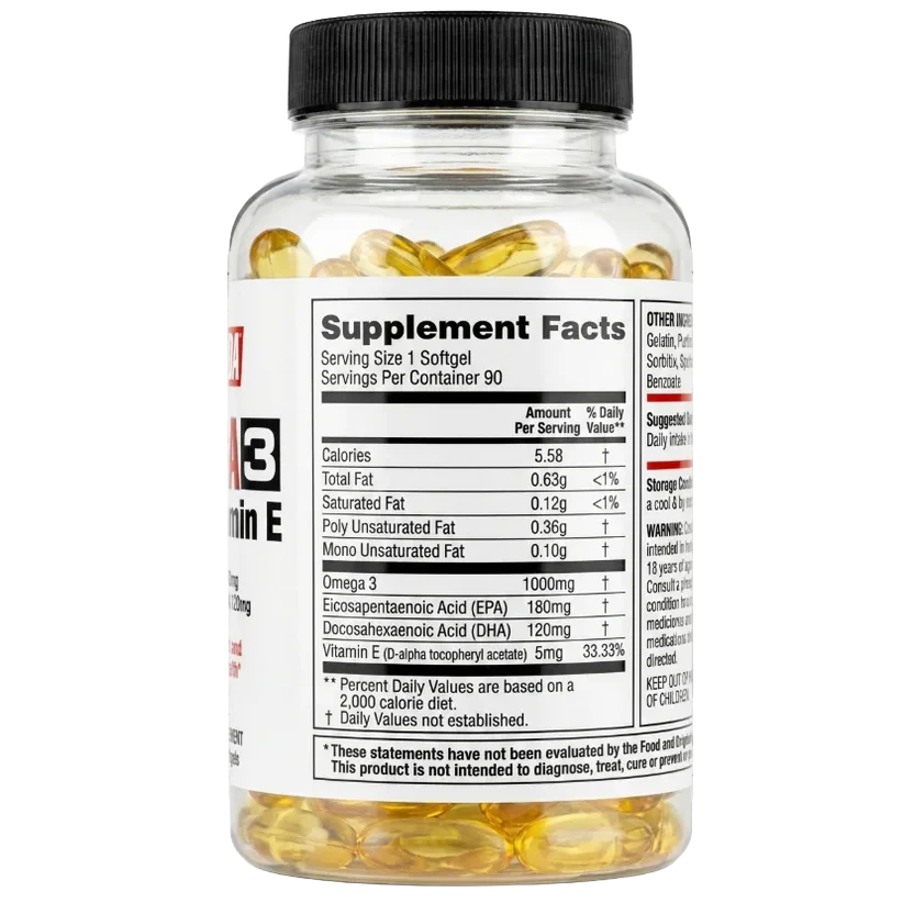 Labrada, Omega 3 With Vitamin E, 90 Softgel, 90 Servings