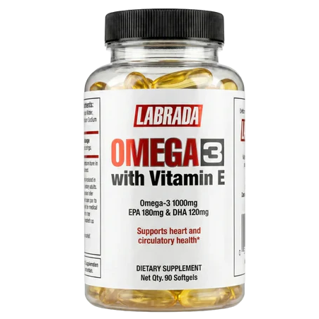 Labrada, Omega 3 With Vitamin E, 90 Softgel, 90 Servings