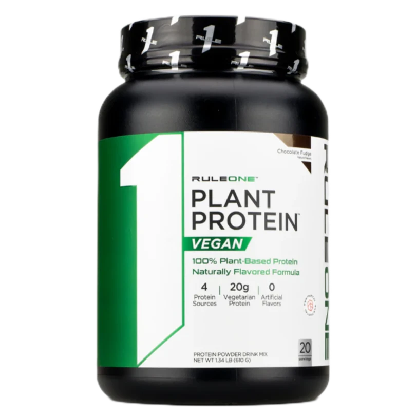 Rule 1 R1 Plant Protein, 1.28 lbs Powder - 20g Vegan Protein