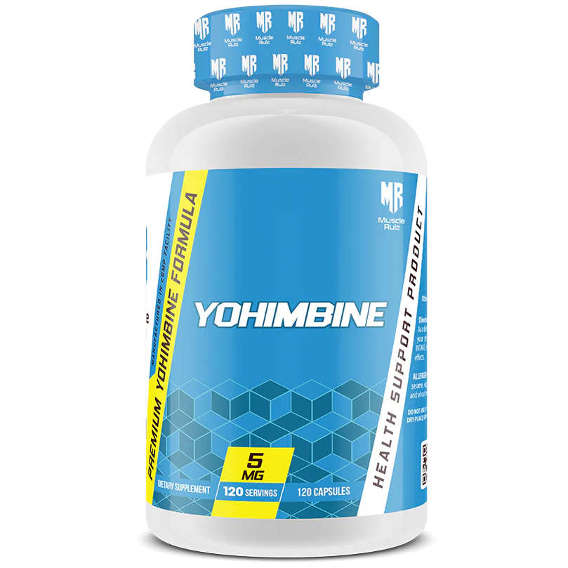 Muscle Rulz Yohimbine – Health Support Formula, 120 Capsules | Energy, Focus & Wellness Support