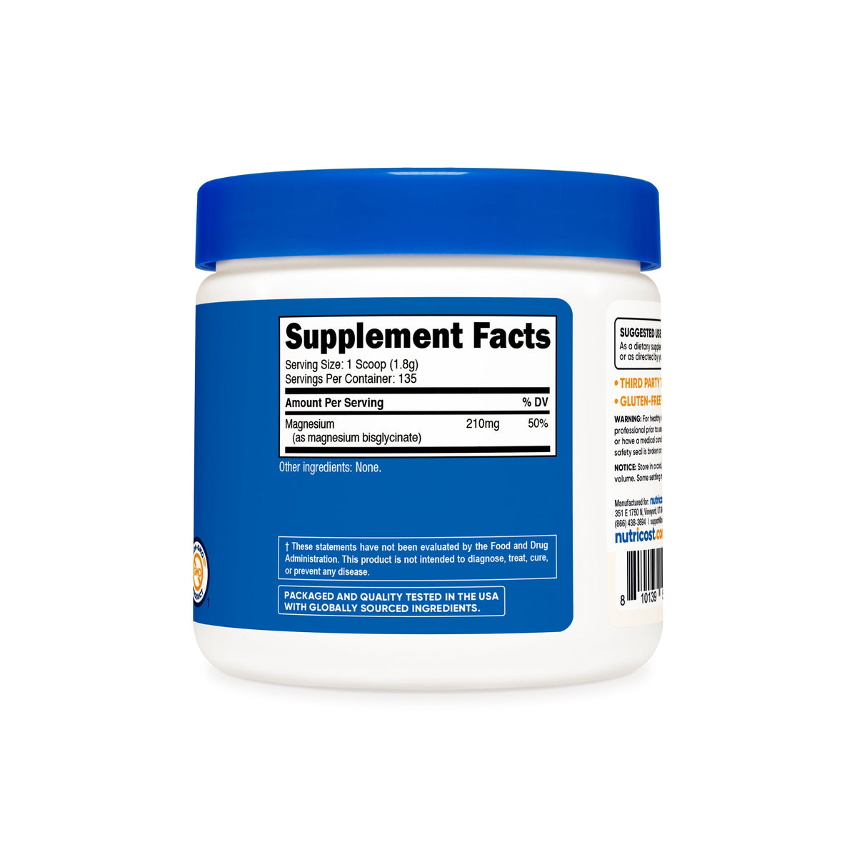 Supplement facts panel