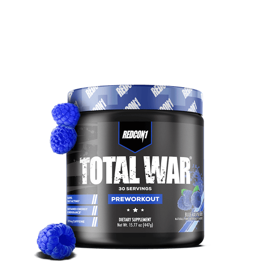 Redcon1 Total War Pre-Workout Blue Raspberry | The Supplement Lab Lebanon