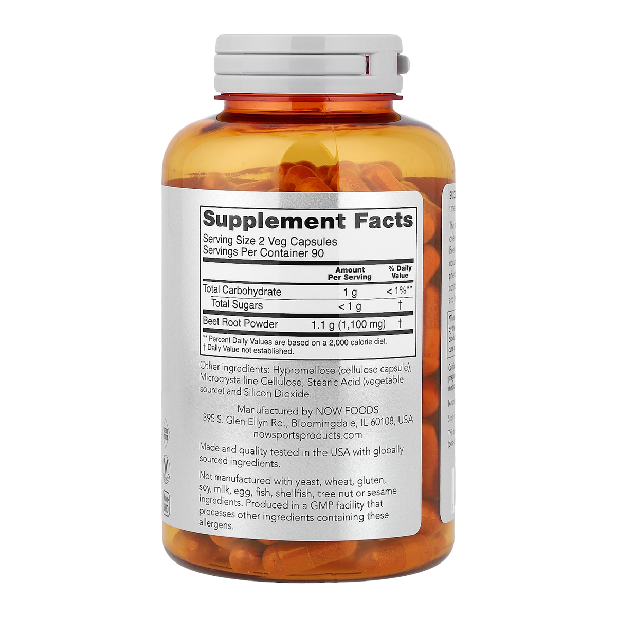 Supplement facts panel