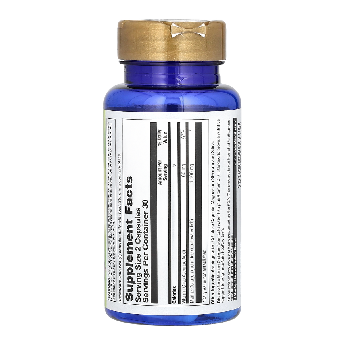 Supplement facts panel