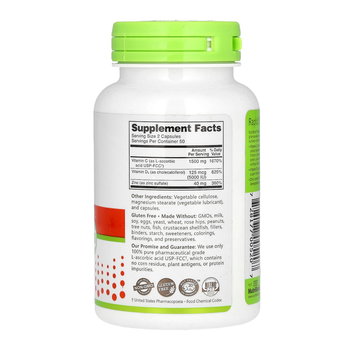 Supplement facts panel