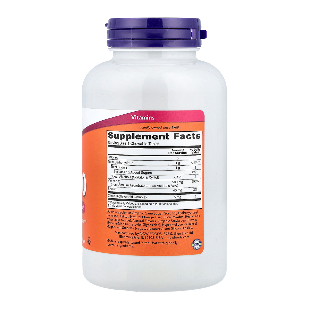 Supplement facts panel