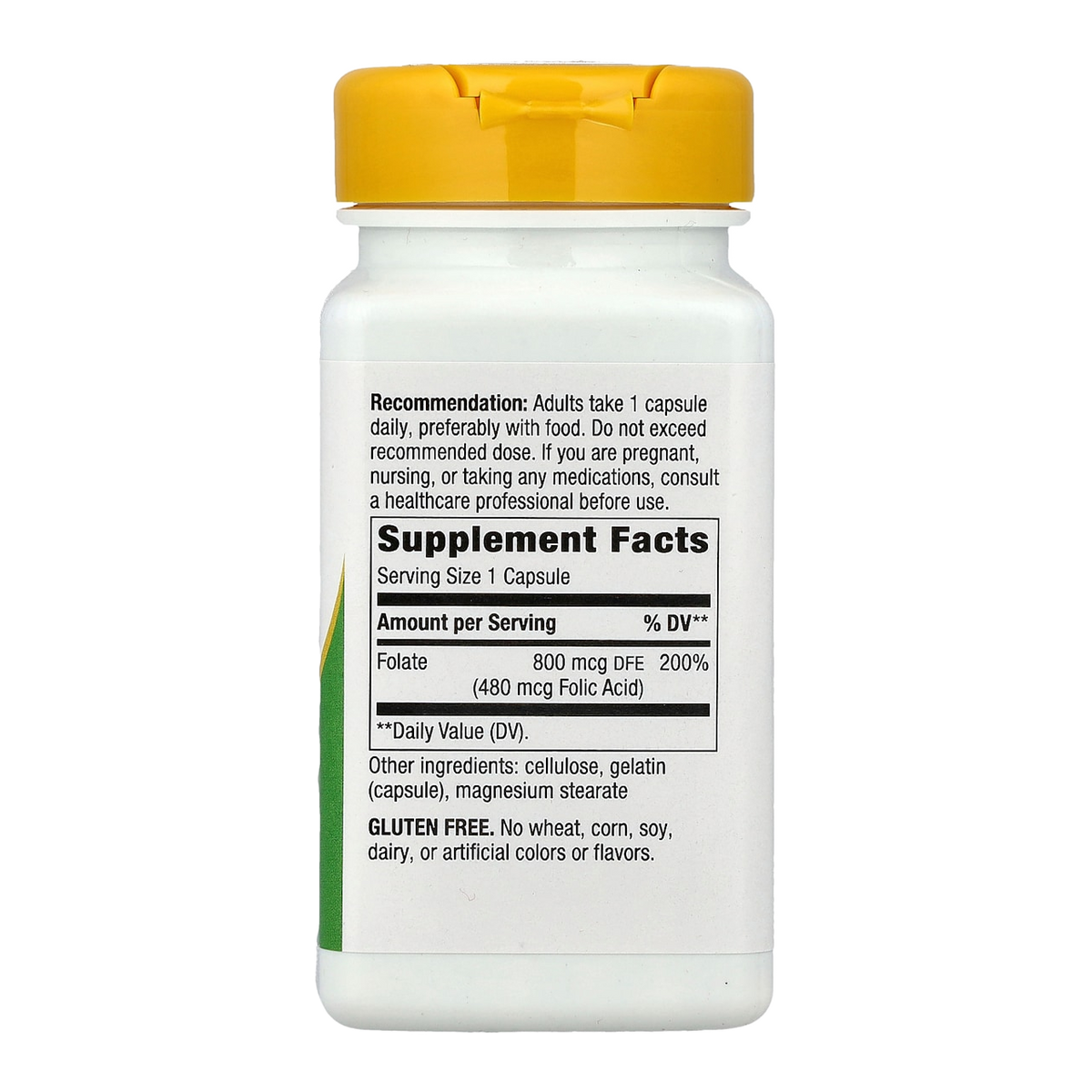 Supplement facts panel