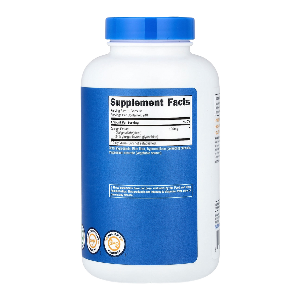Supplement facts panel