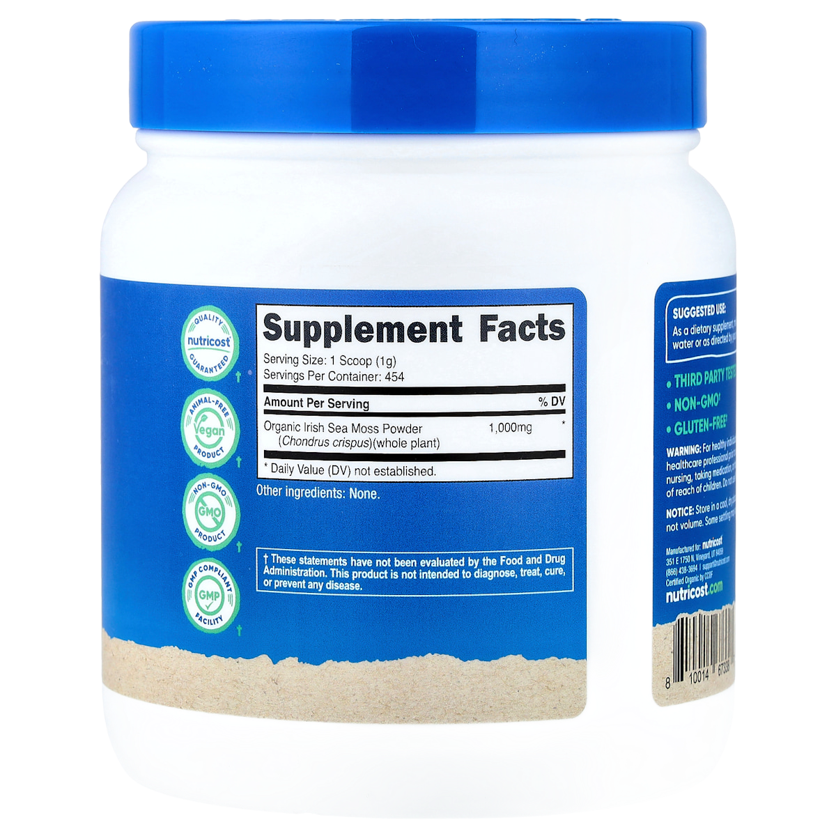Supplement facts panel