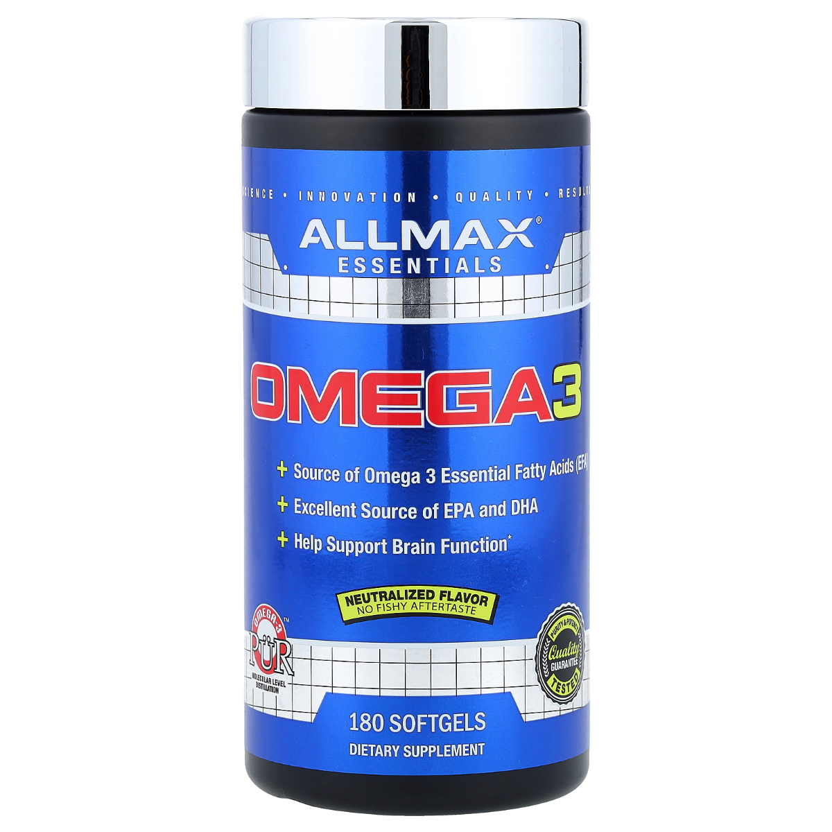 ALLMAX Omega-3 Fish Oil EPA & DHA (180 Softgels) | The Supplement Lab Lebanon