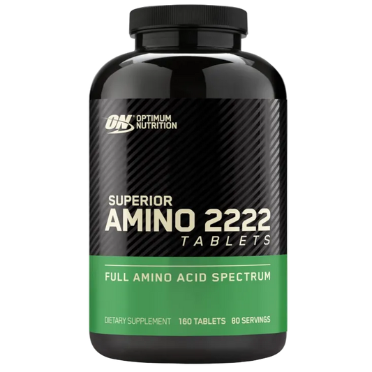Optimum Nutrition Superior Amino 2222 Tabs – 160 Tablets | Full-Spectrum Amino Acids for Muscle Support & Recovery