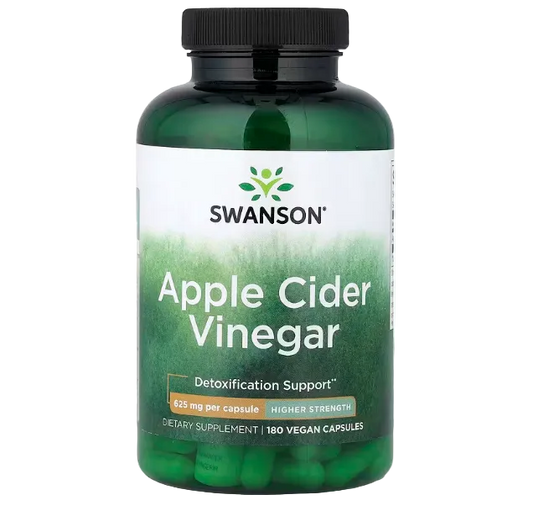 Swanson Apple Cider Vinegar Higher Strength 625 mg 180 Vegan Capsules