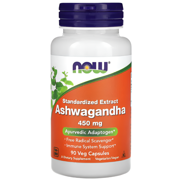 NOW Food Ashwagandha, 450mg Extract, 90 Servings