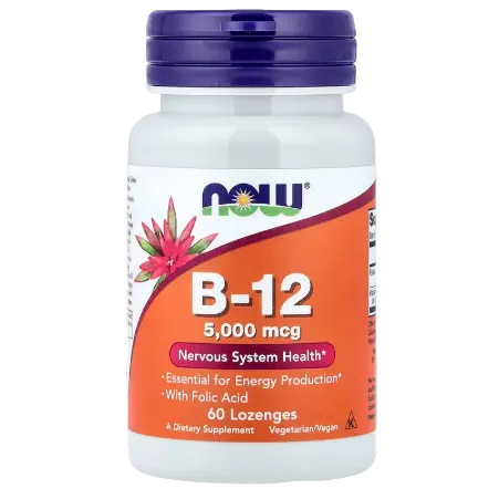NOW Foods B-12 5000 mcg 60 Lozenges