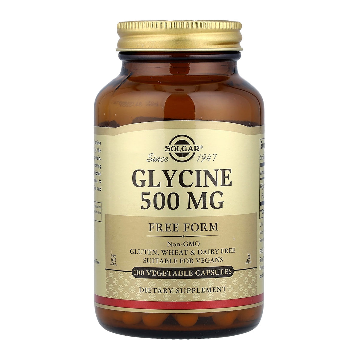 glycine 500mg 100 solgar