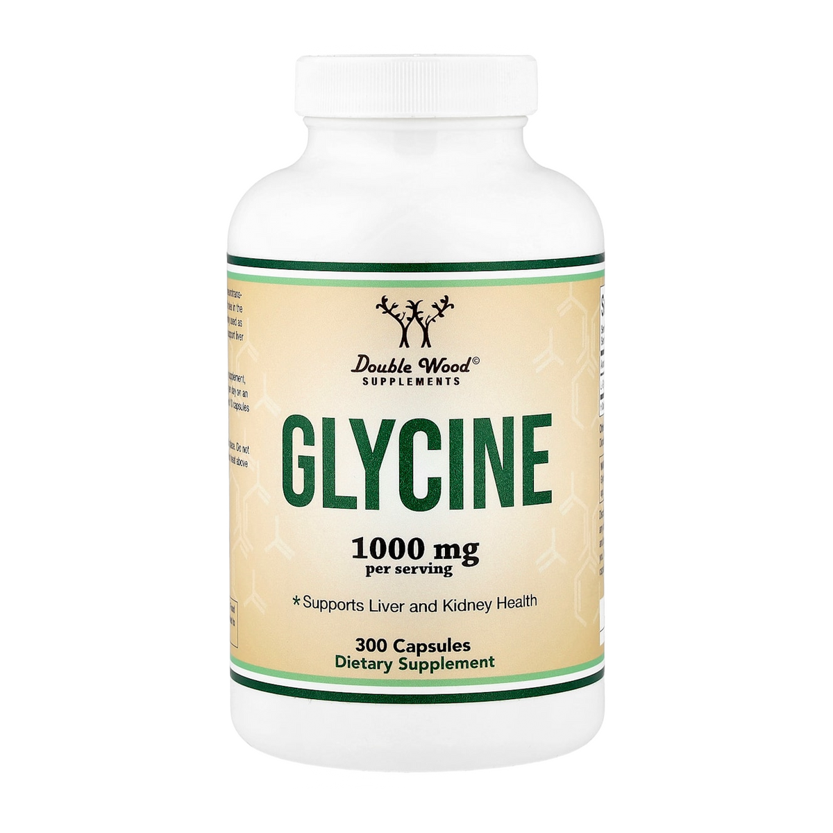 glycine 1000mg 300 double wood 1000mg per 2 capsules