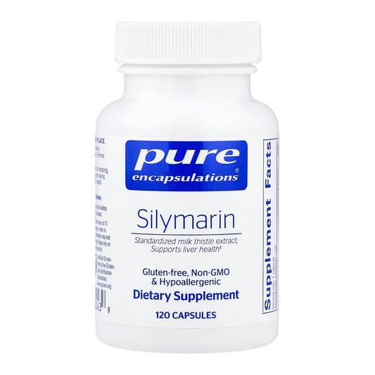 silymarin 120 pure encapsulations milk thistle 250mg