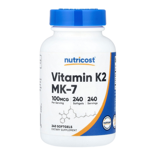 vitamin k2 100mcg 240 nutricost mk 7