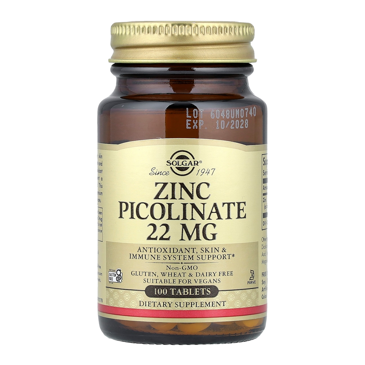 zinc picolinate 22mg 100 solgar